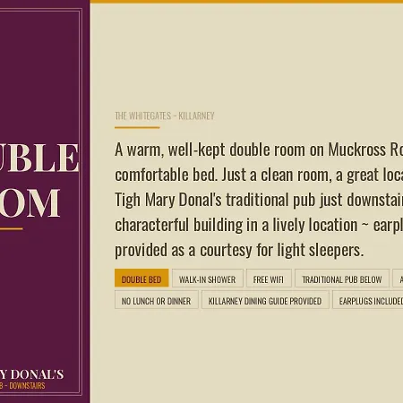 Hotel Tigh Mary Donals Bar & Rooms At Whitegates Killarney